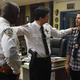 Andre Braugher (left), Ken Marino, Andy Samberg